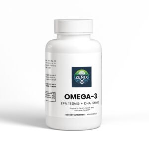 Zenix Omega-3 EPA 180mg + DHA 120mg: Cardiovascular, Brain, Metabolism Biohack